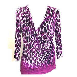 Faux wrap Calvin Klein knit top